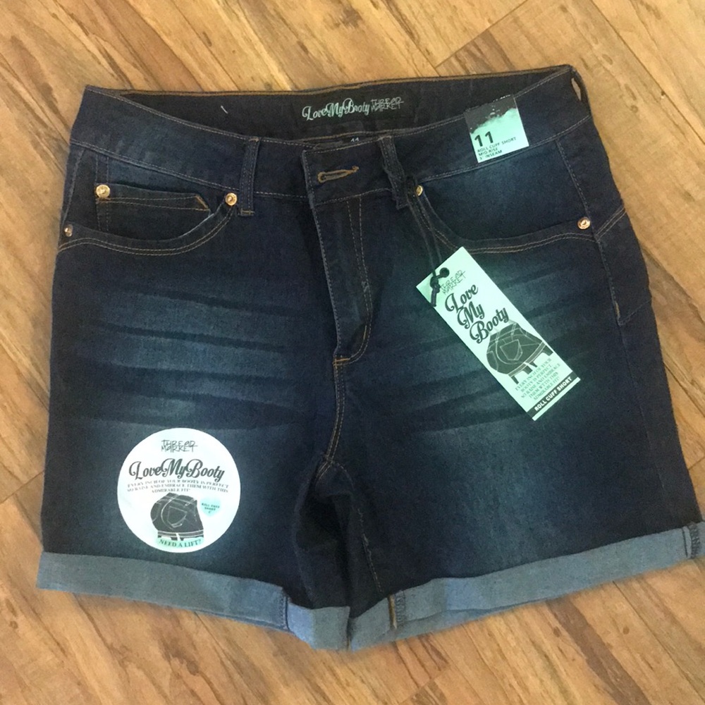 Denim shorts